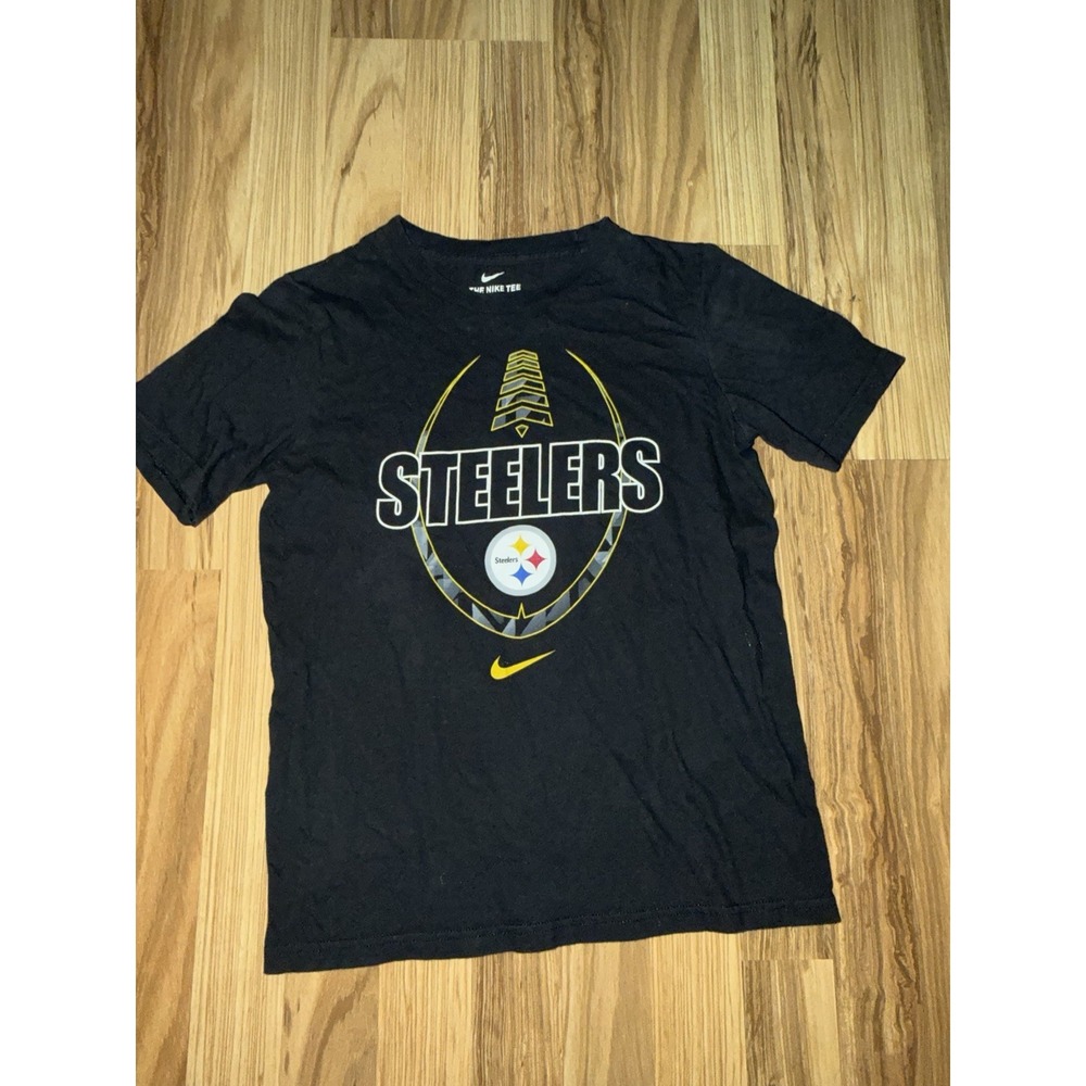 Pittsburgh Steelers NFL Nike Tee cotton Youth Tee Sz M Medium 10/12